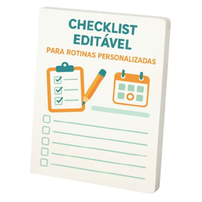 Checklist editável de rotinas personalizadas